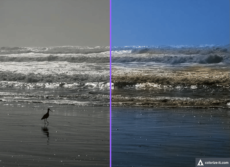 Artificial intelligence coloring of old pictures